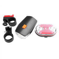 Ліхтар велосипедний KK-630 5WCOB + 2LED червоний