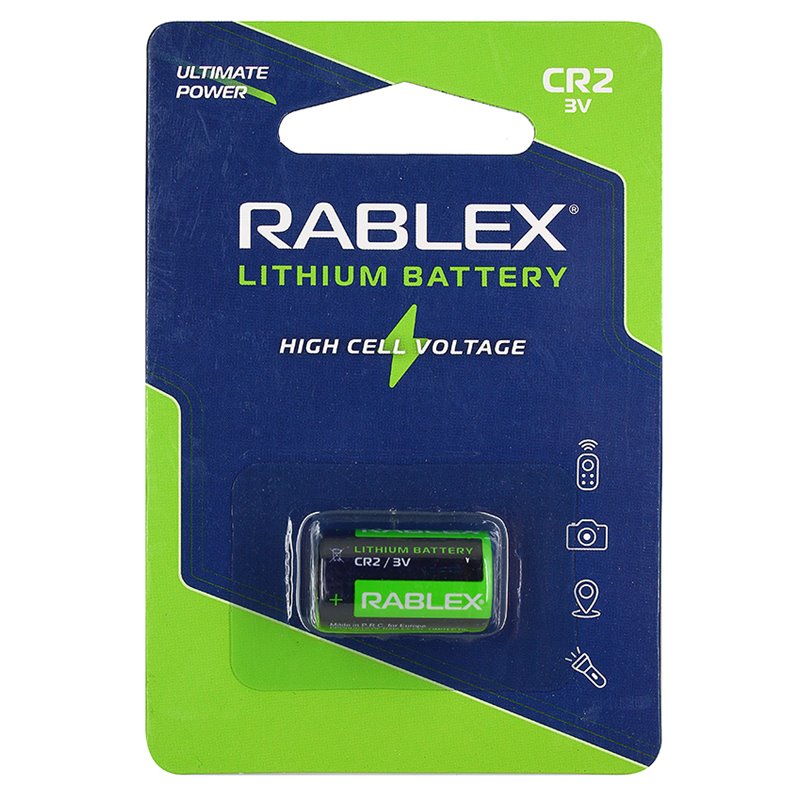 Батарейка Rablex CR2 3V  блістер 1шт
