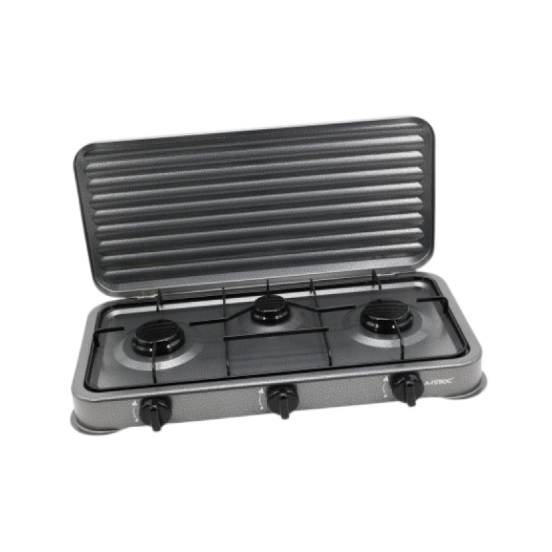 2107 Газова плита 3 комфорки GRAY А-Плюс
