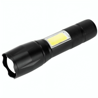 Ліхтар C609-T6(Red)+COB(White), Li-Ion акк, ЗУ microUSB, zoom, Box