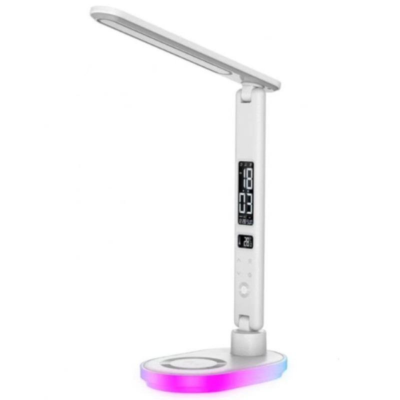 Лампа настільна Intelite Desk Lamp 24W WH RGB Wireless Calendar