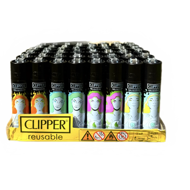 Запальничка CLIPPER CP11 з принтом 1х24 шт.