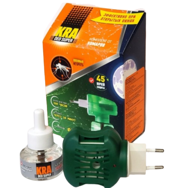 Набір KRA фумігатор універсальний + рідина 45 ночей 1/24