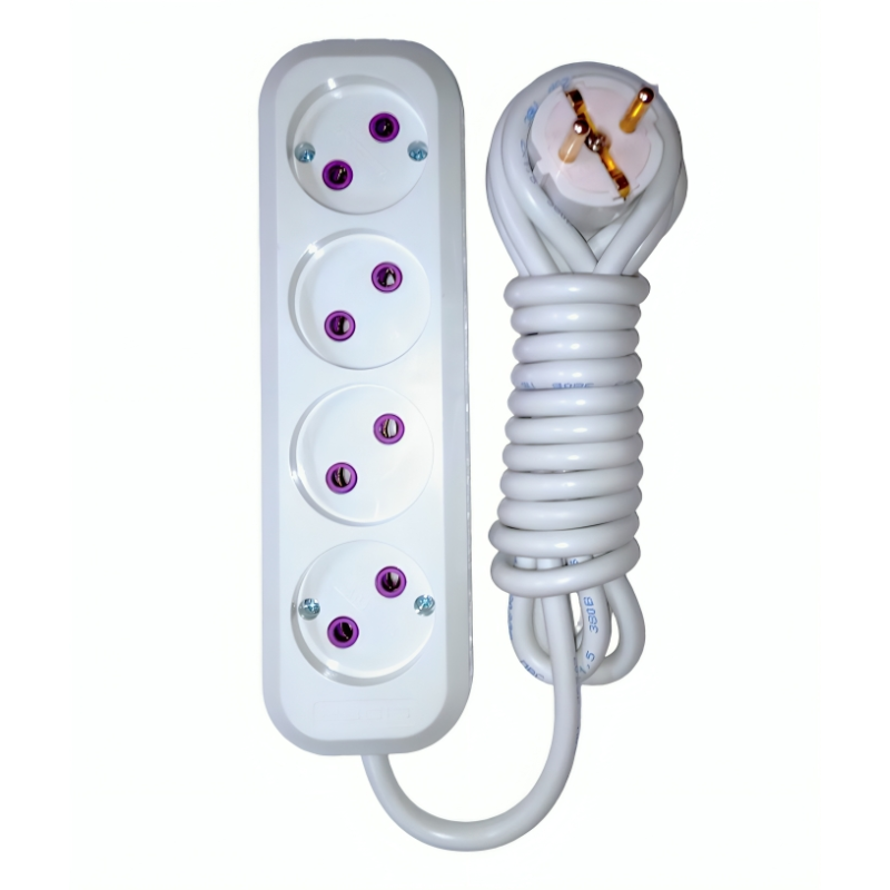 Подовжувач Tykwaland 4гн. 10м без заземлення 16А TW-0410