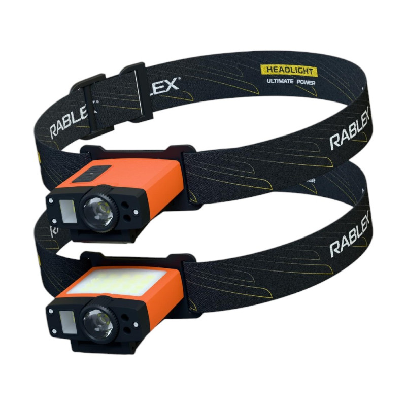 Ліхтарик Rablex RB-975 на голову SENSOR+POWER BANK 18650,TYPE-C