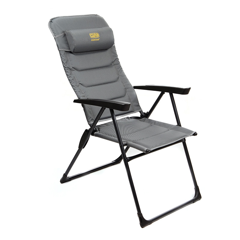 Крісло розкладне Комфорт 47х40х44/114см, алюмінієвий каркас (СИЛА)