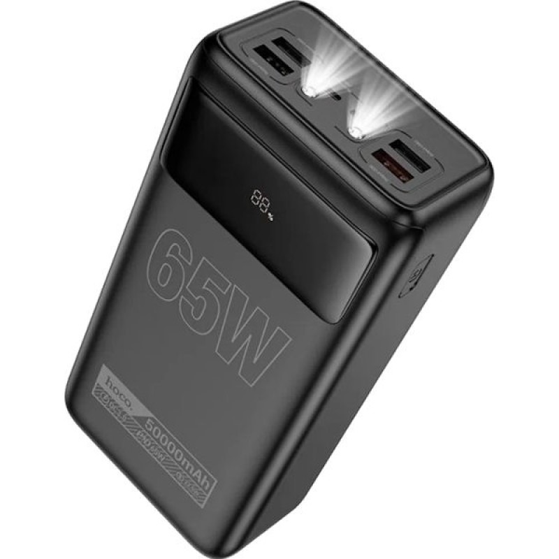 Універсальна мобільна батарея Hoco DB81A Apollo PD65W fully compatible power bank 50 000mAh Black