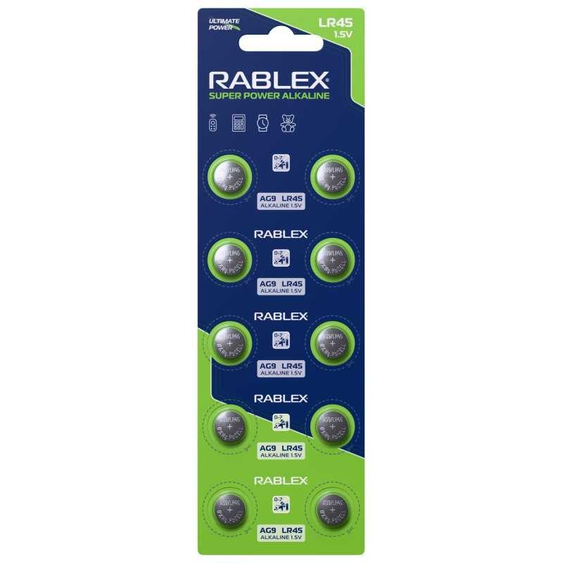 Батарейка Rablex LR45 AG9  10/100