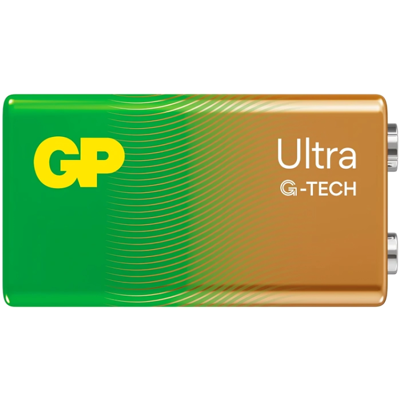 Батарейка GP 1604AU-S1 лужна Ultra 6LF22  9V крона, 1/10