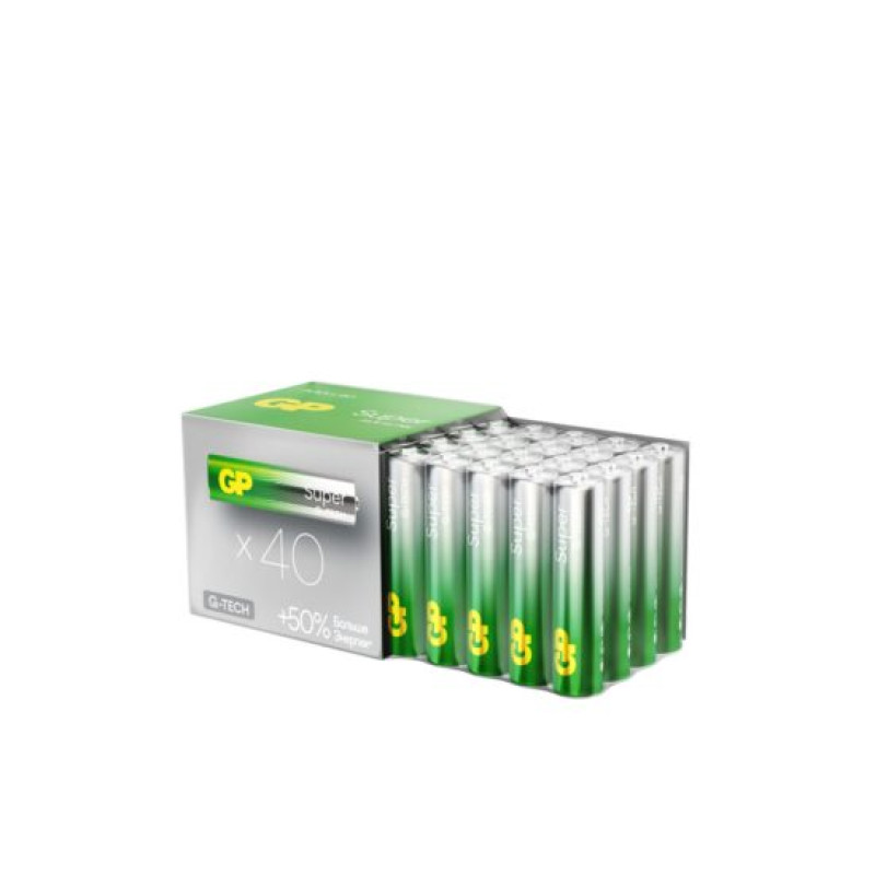 Батарейка GP 24A-2DP40-S4 LR03 AAA Super Alkaline 40/800 **