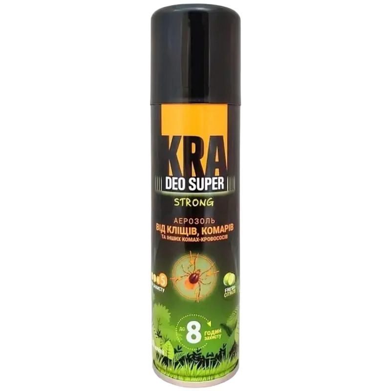 Аерозоль KRA Strong 150 мл від комарів та кліщів  1/12