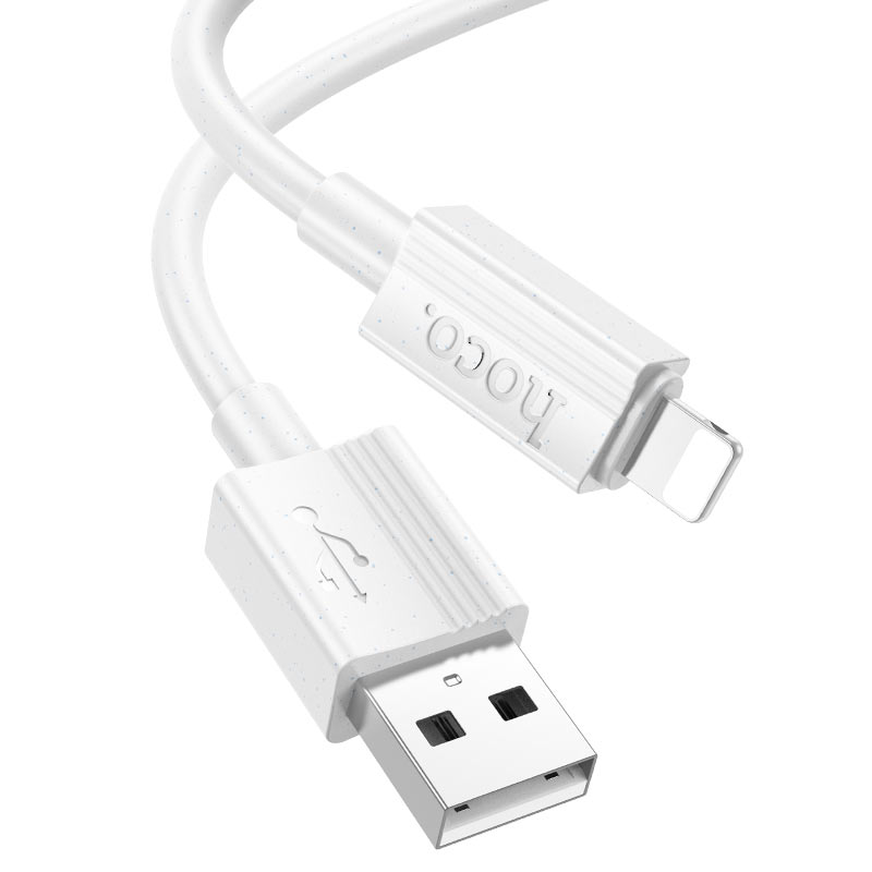 Кабель HOCO X107 Favor charging data cable iP 2,4A/1m White