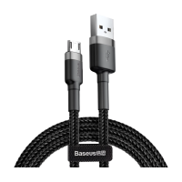 USB кабель Baseus Cafule for Micro 2.4A/1m Gray-Black CAMKLF-BG1