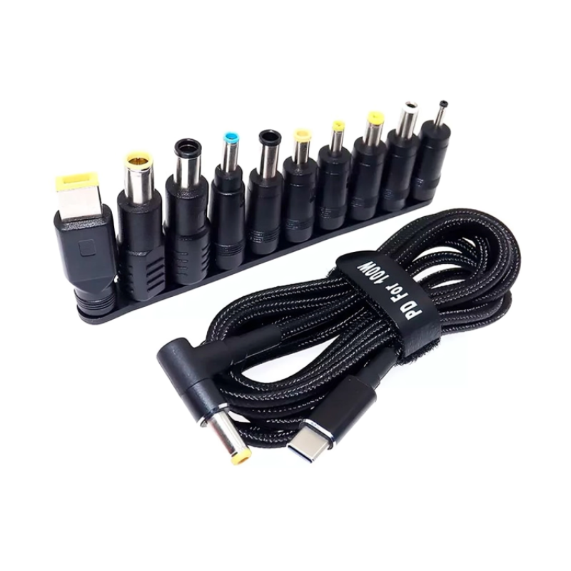 Кабель живлення для ноутбука з набором перехідників 100W