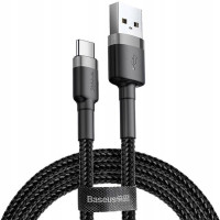 USB кабель Baseus Cafule for Type-C 2A/2m Black-grey CATKLF-CG1