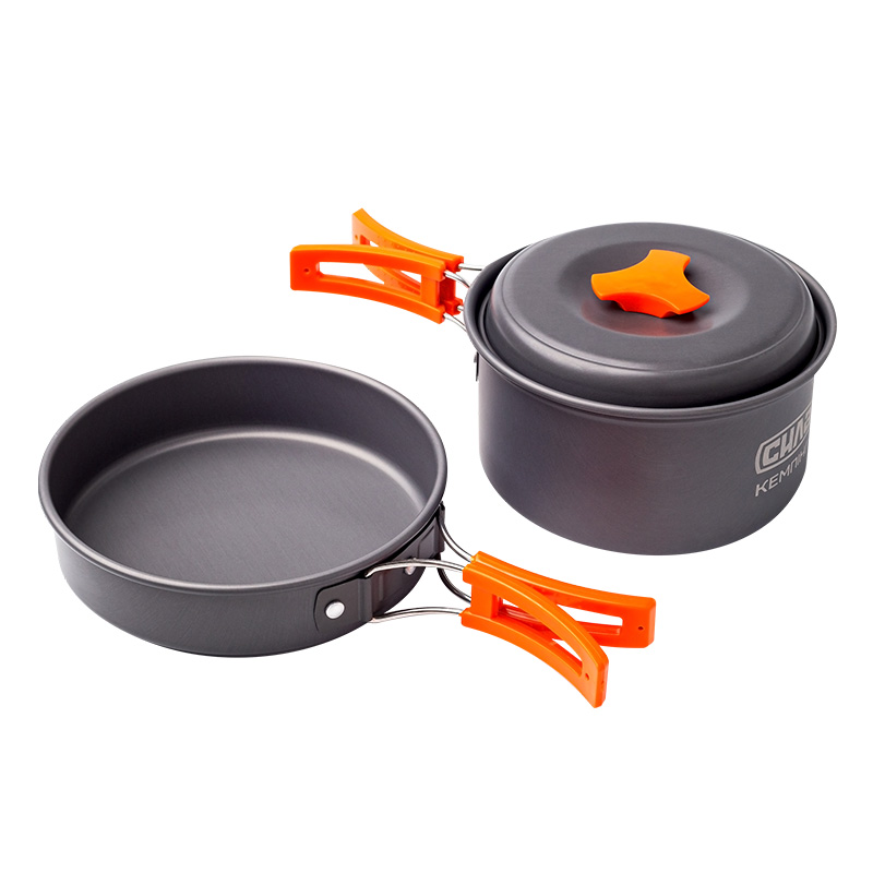 Набір туристичного посуду для походів (каструля+сковорода)  (СИЛА)