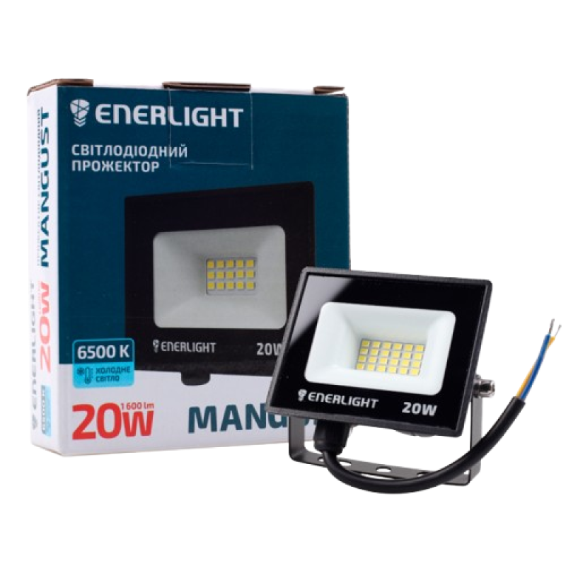 Прожектор світлодіодний ENERLIGHT MANGUST 20Вт 6500K
