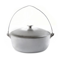 Котел алюмінієвий з кришкою та дужкою 255мм 4л Хозтовары (СИЛА)	
