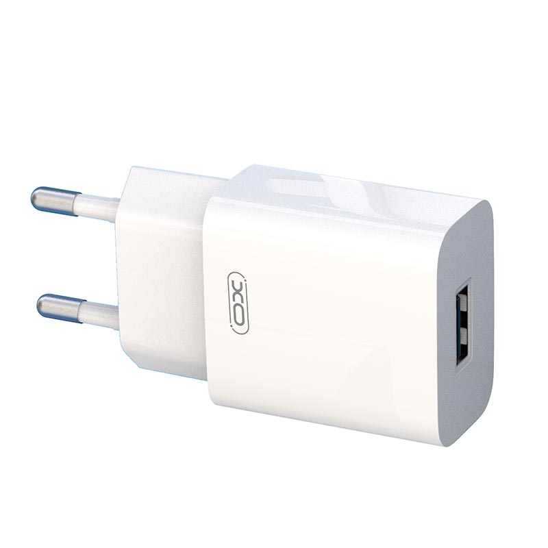 Мережевий зарядний пристрій XO L99 1USB 2.4A Home charger Білий