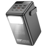 Універсальна мобільна батарея Hoco DB03 Endure 22.5W fully compatible PB/Lamp/100 000mAh Black