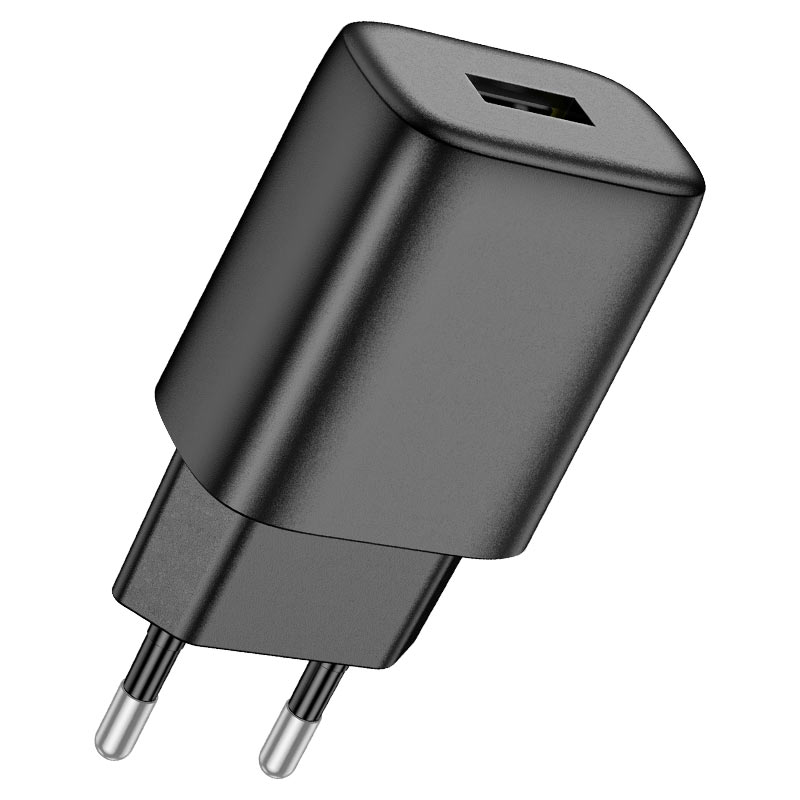 Мережевий зарядний пристрій HOCO C134A Solid single port charger Black
