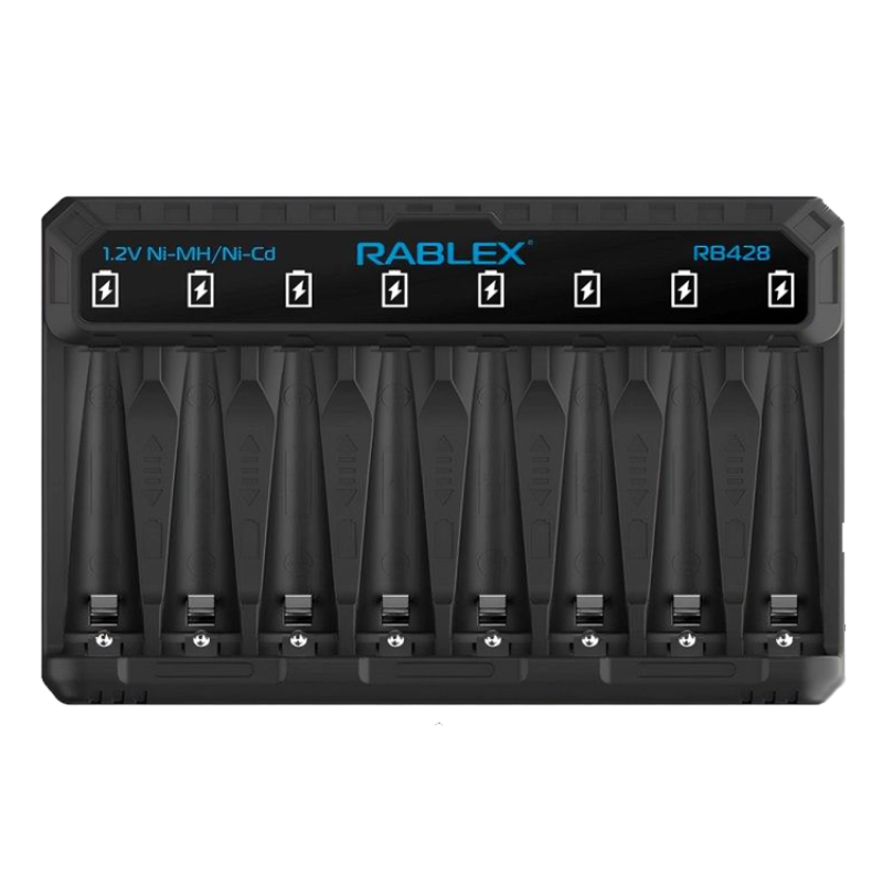 Зарядний пристрій Rablex RB428  універсальний  на 8 пустий