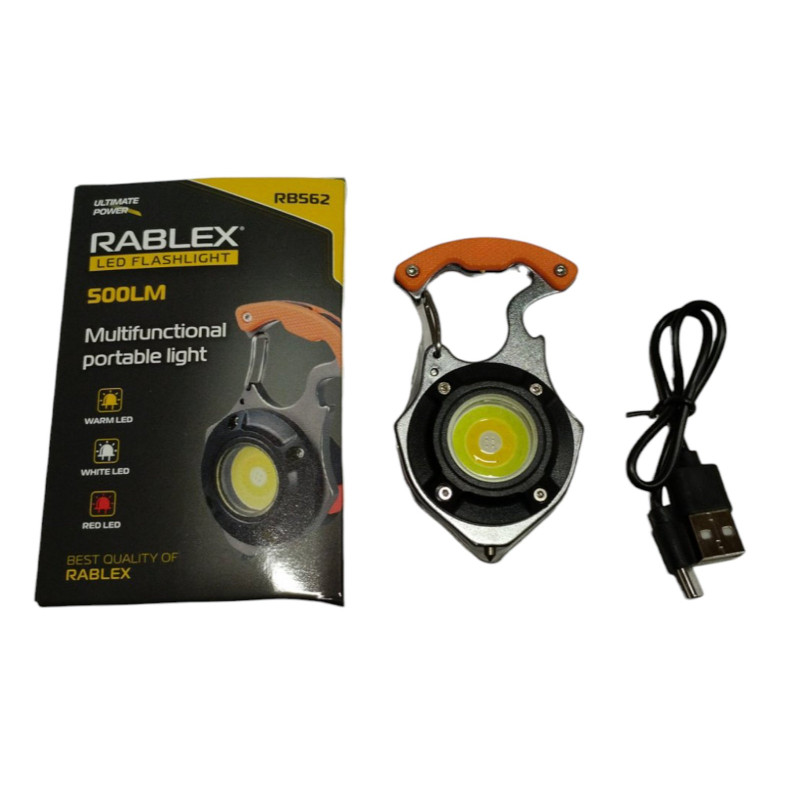 RB  562  Ліхтарик-брелок туристичний багатофункціональний 