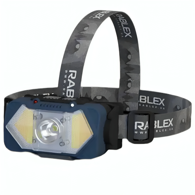 Ліхтарик Rablex налобний (акамуляторний + водонепронекний + white/red/yelow + Type-C) 