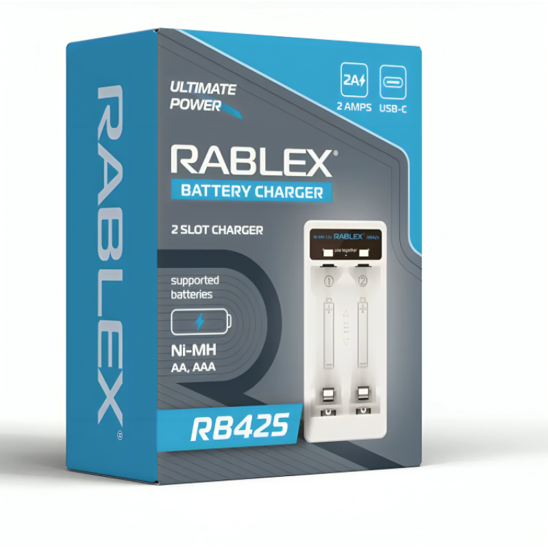 Зарядний пристрій Rablex RB425  універсальний  на 2 пустий