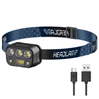 PL 183  Ліхтарик налобний акамуляторний ( YD-06 + Type-C)