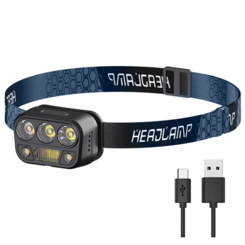 PL 183  Ліхтарик налобний акамуляторний ( YD-06 + Type-C)