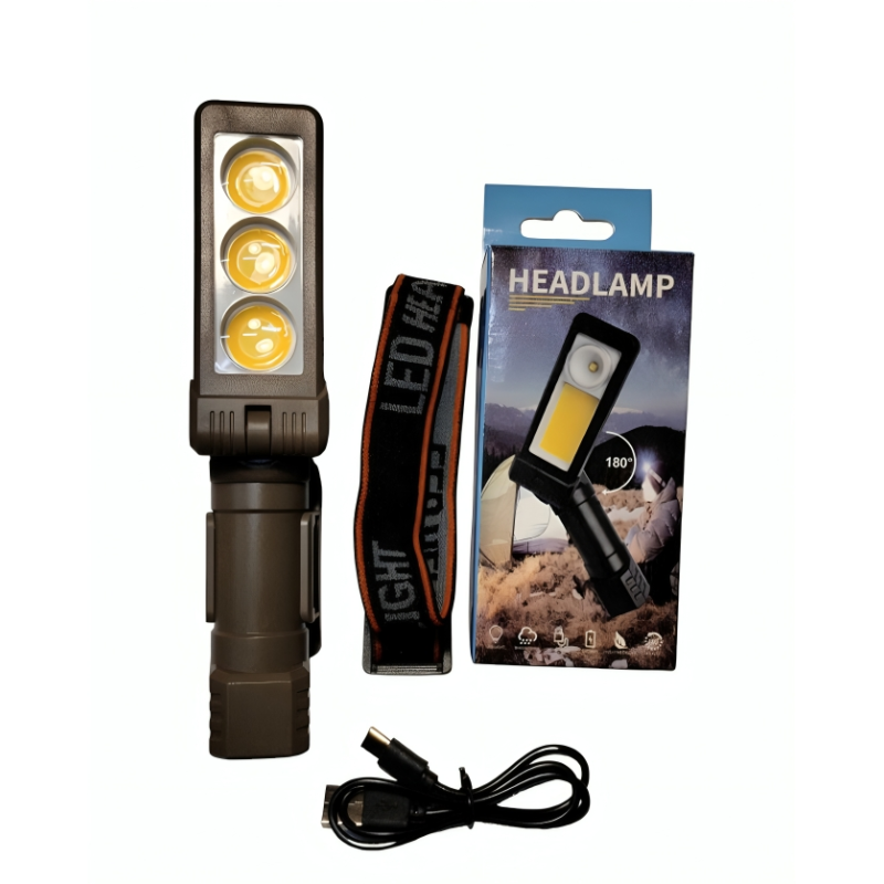 PL 197  Ліхтарик налобний Police  (акамуляторний + водонепронекний + Type-C + 180')