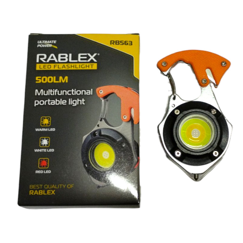 RB  563  Ліхтарик-брелок туристичний багатофункціональний