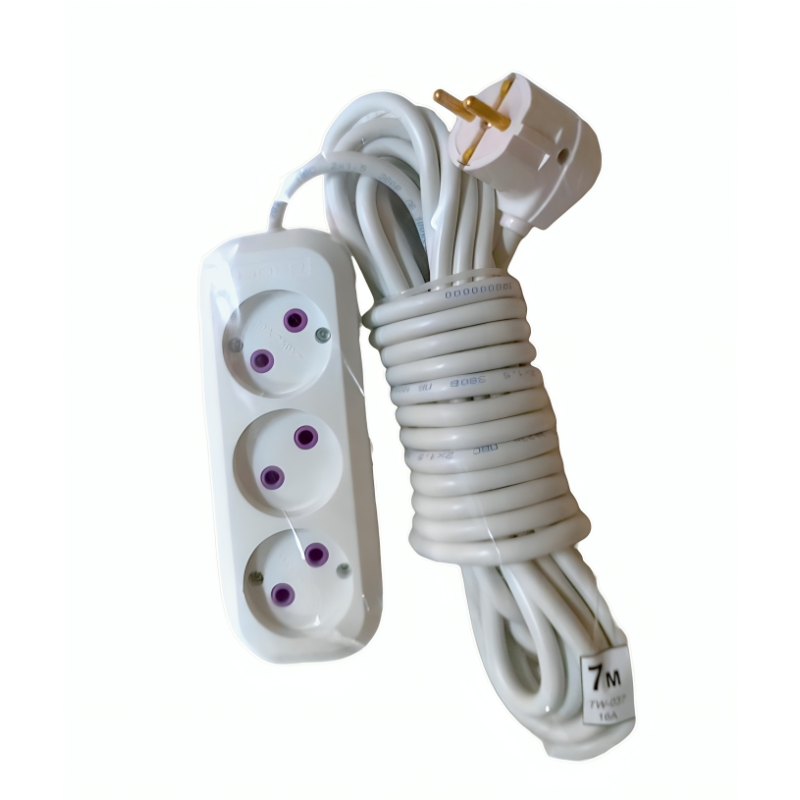 Подовжувач Tykwaland 3гн. 7м без заземлення 16А TW-037