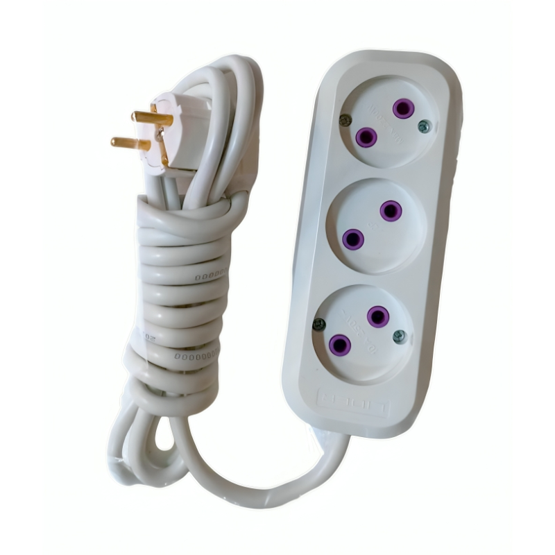 Подовжувач Tykwaland 3гн. 3м без заземлення 16А TW-033