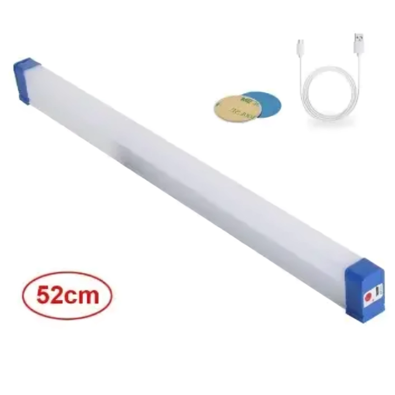 Світлодіодний світильник 52см USB з акумулятором та сонячною панеллю