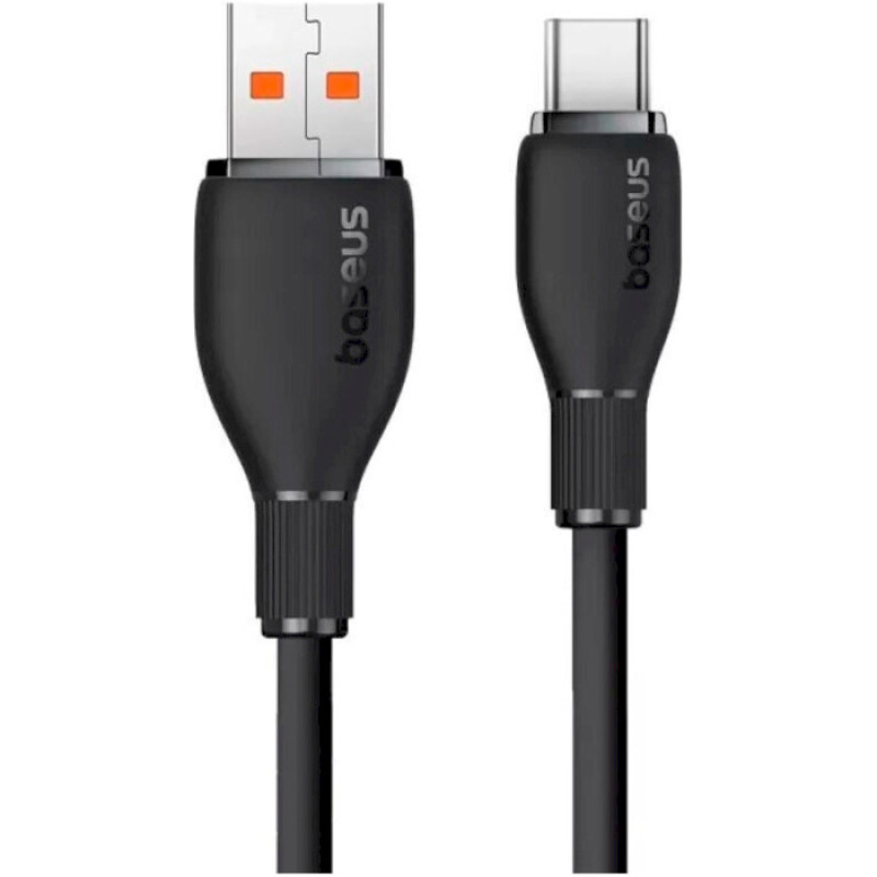 USB кабель Baseus Pudding Series Fast Charging Cable USB to Type-C 100W 1.2m Black P10355703111-00