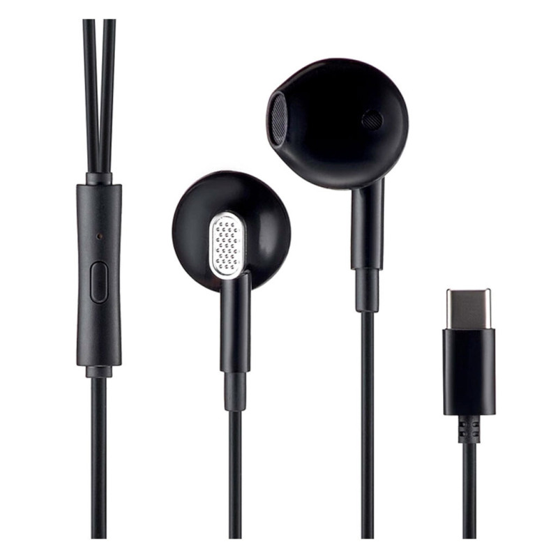 Навушники Celebrat D12 для USB-С (Type-C) Чорні