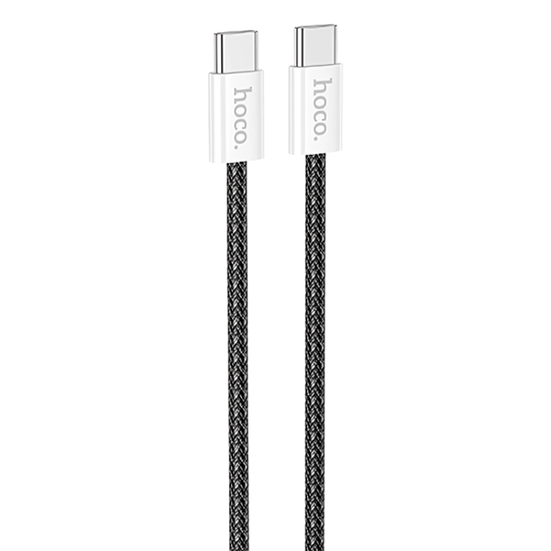 PD Кабель HOCO X104 Source 60W charging data cable Type-C to Type-C(L=1M) Black