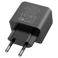 Мережевий зарядний пристрій HOCO CS14A Ocean PD20W+QC3.0 charger Black