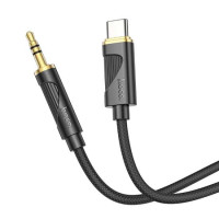 Аудіоадаптер НОСО UPA30 Friend digital audio conversion cable Type-C 1m. Black