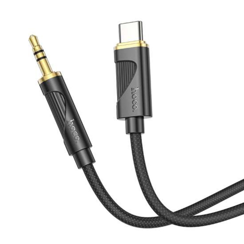 Аудіоадаптер НОСО UPA30 Friend digital audio conversion cable Type-C 1m. Black