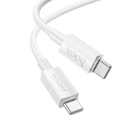 PD Кабель HOCO X107 Favor 60W charging data cable Type-C to Type-C 1m White
