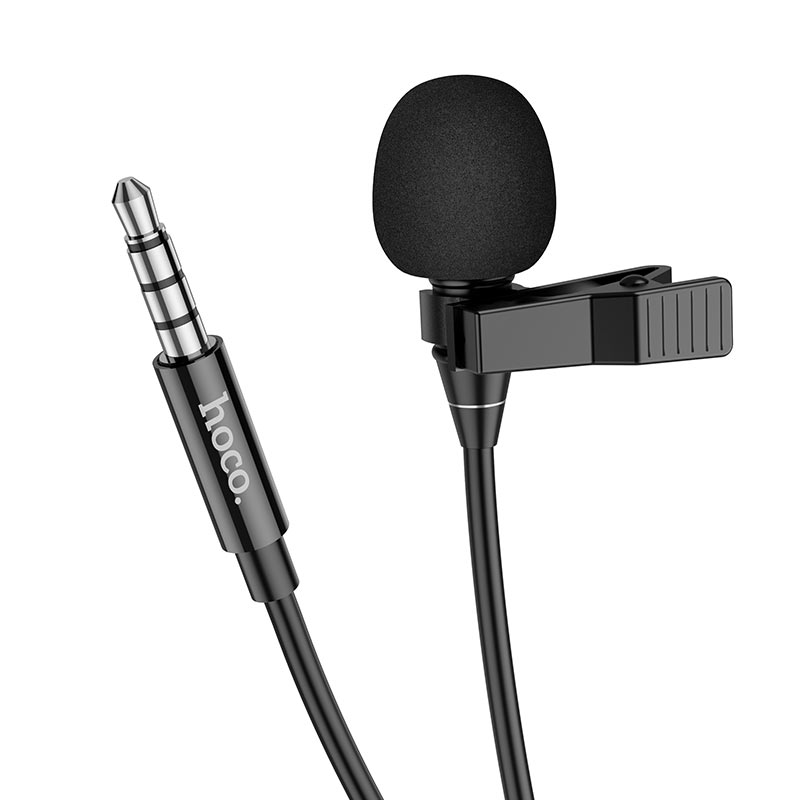 Мікрофон Петлічний HOCO L14 3.5 Lavalier microphone AUX3,5/2m. Black