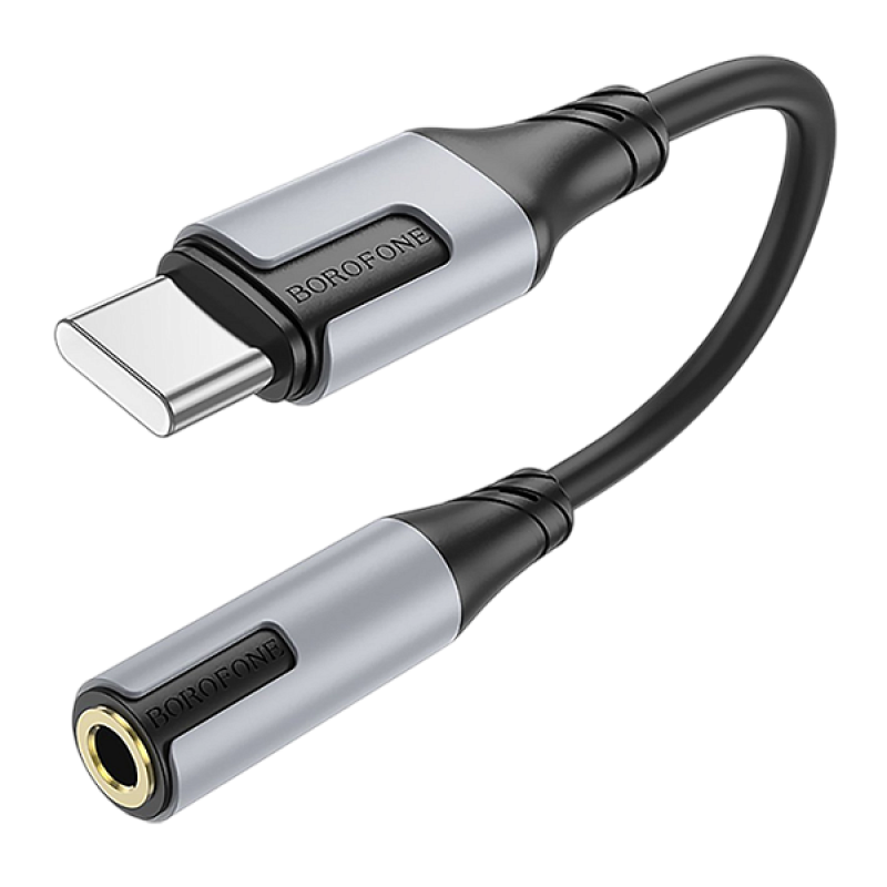 Адаптер BOROFONE BV19 Creator digital audio converter Type-C to 3.5mm чорний