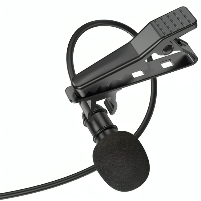 Мікрофон Петлічний BOROFONE BFK11 Elegant lavalier microphone Type-C чорний - 2