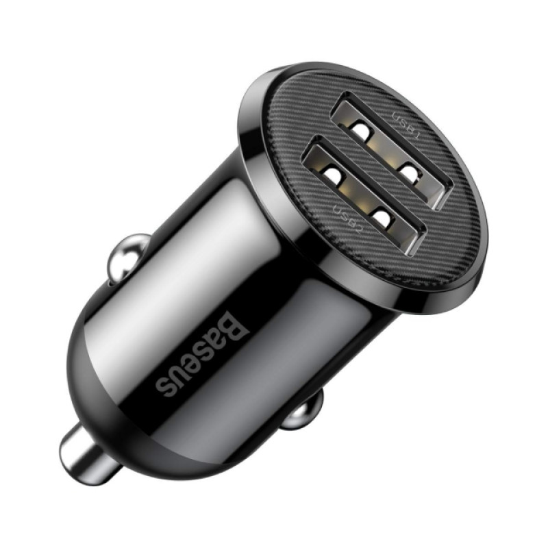 АЗП Baseus Grain Pro Car Charger (Dual USB 4.8A ) Black CCALLP-01