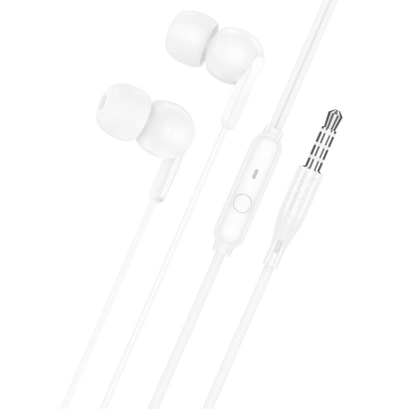 Навушники дротові HOCO M124 Wide universal earphones with microphone Білі