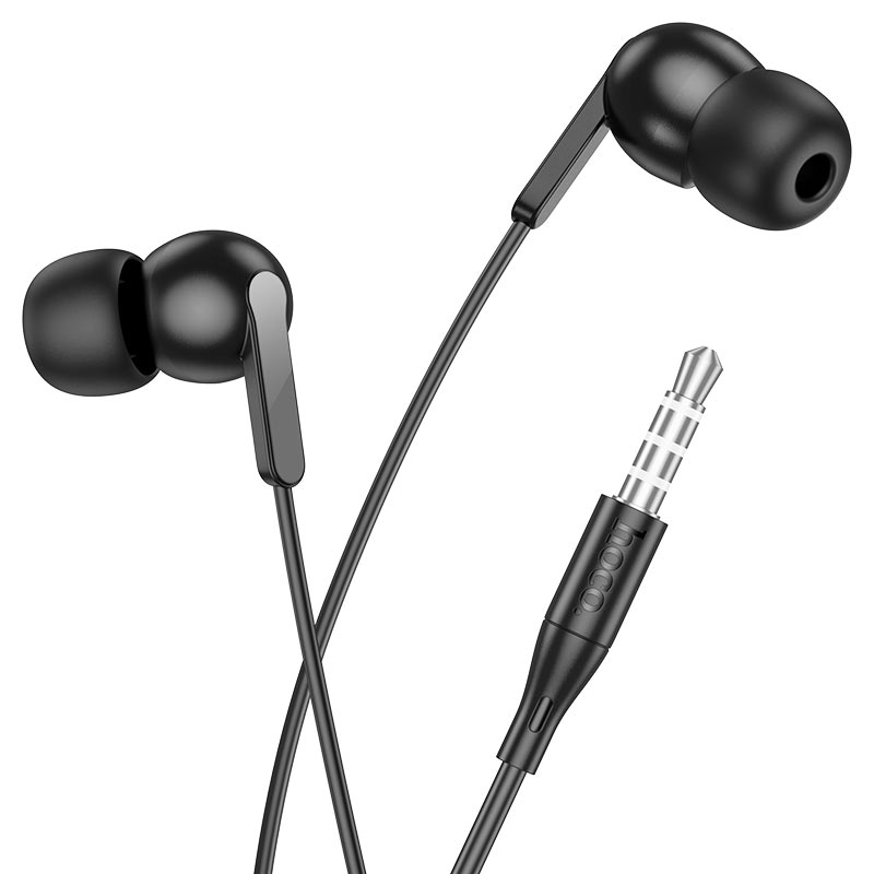 Навушники дротові HOCO M124 Wide universal earphones with microphone Чорні