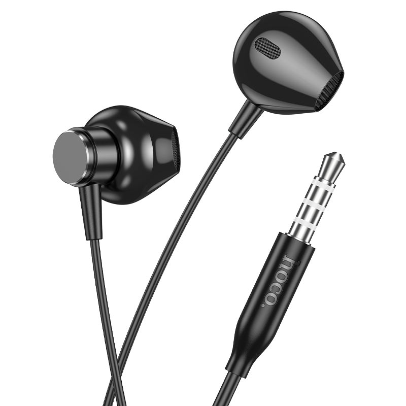 Навушники дротові HOCO M125 Smart metal universal earphones with microphone 1,2m Black